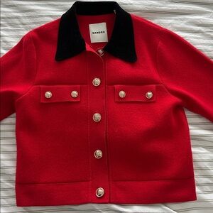 Sandro coatigan in red